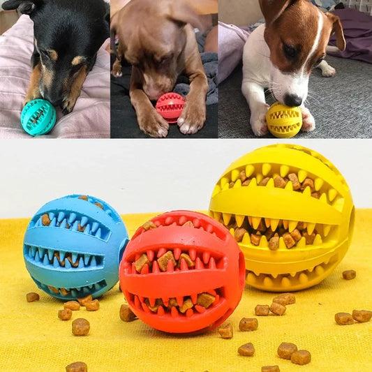 Interactive Treat Dispensing Ball for Dogs – Anti-Boredom & Teeth Cleaning Toy