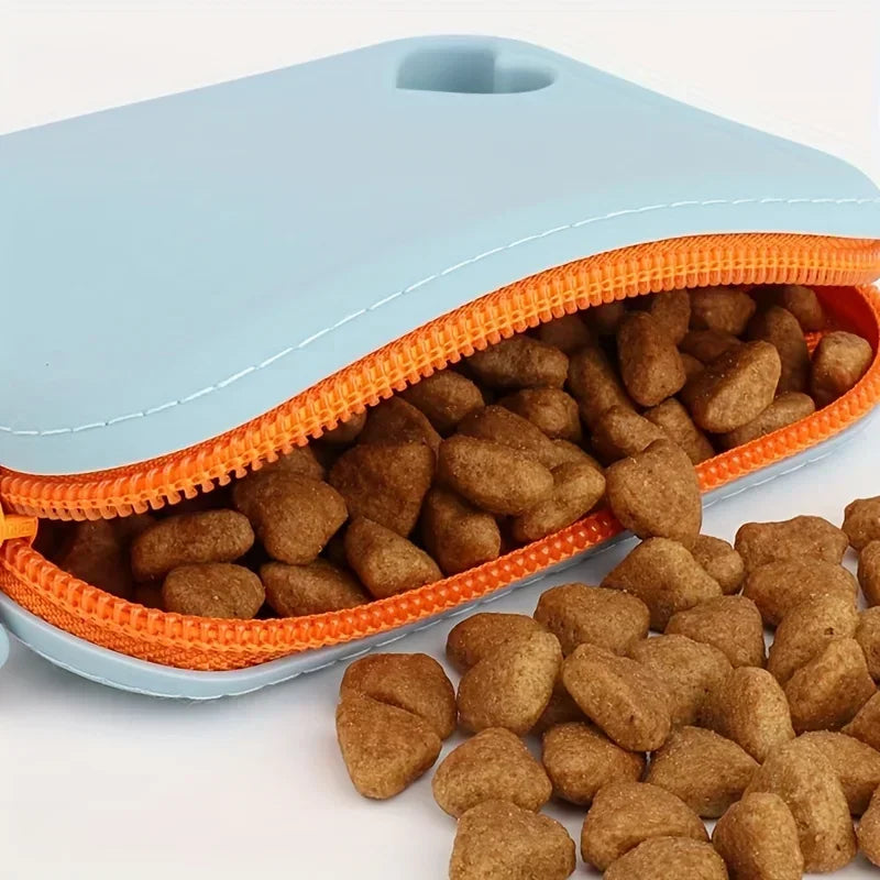 Silicone Dog Treat Pouch – Leak‑Proof Training Bag for Walks & Outdoor Use