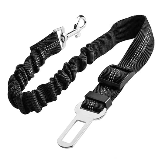 Adjustable Dog Car Seat Belt – Elastic Safety Leash for Travel