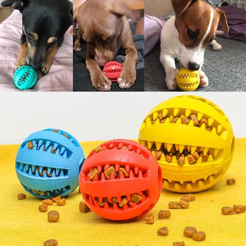 Interactive Treat Dispensing Ball for Dogs – Anti-Boredom & Teeth Cleaning Toy